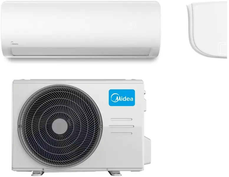 Midea Xtreme 12 -ilmalämpöpumpun sisä- ja ulkoyksikkö